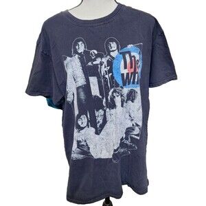 The Who Band Tee 2015 Black Size XL Retro 2 Sides Rock